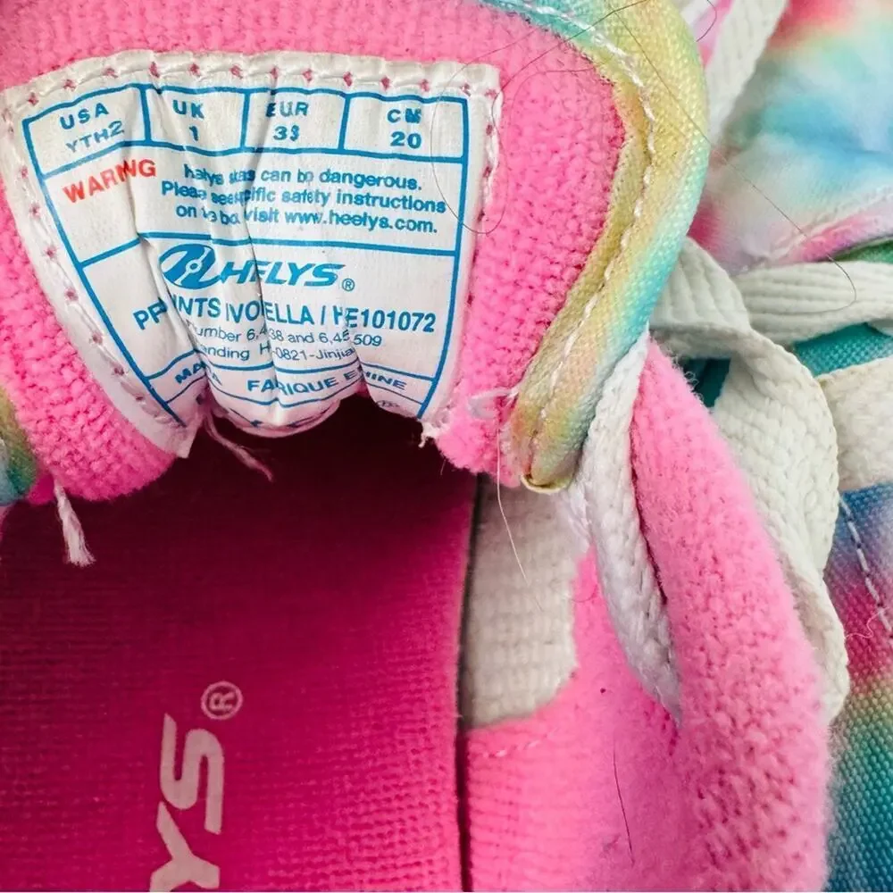 Heelys Kids Tie-Dye Pink Blue Sneakers